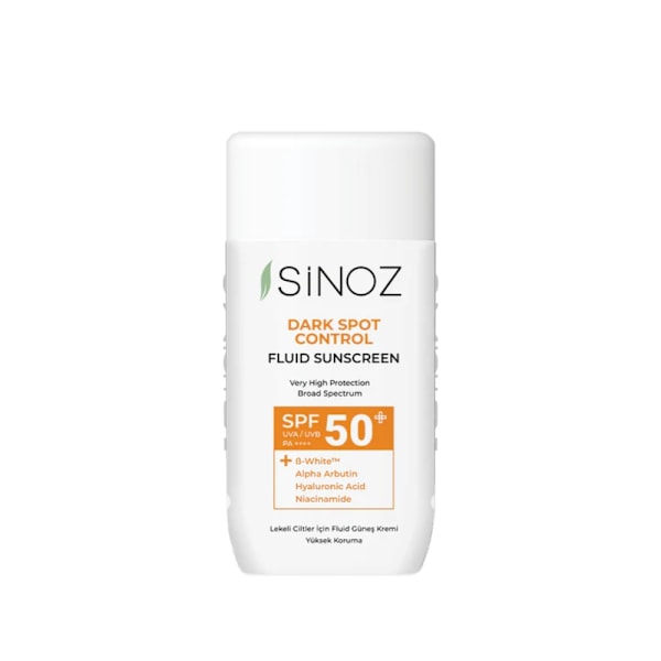 Sinoz - Dark Spot Control Fluid Sunscreen SPF50+ / PA++++, 50ml - En lätt vätska för dagligt skydd mot skadliga UV-strålar. 50