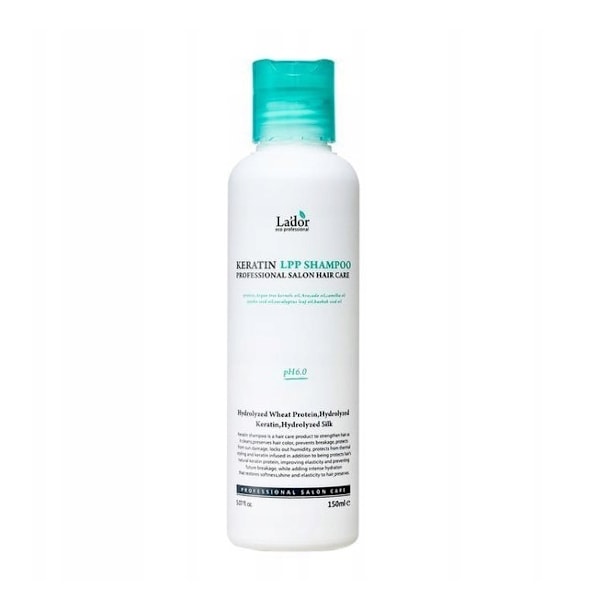 LADOR Keratin Lpp Shampoo, 150 ml - regenererande schampo för försvagat, skadat och tråkigt hår 150