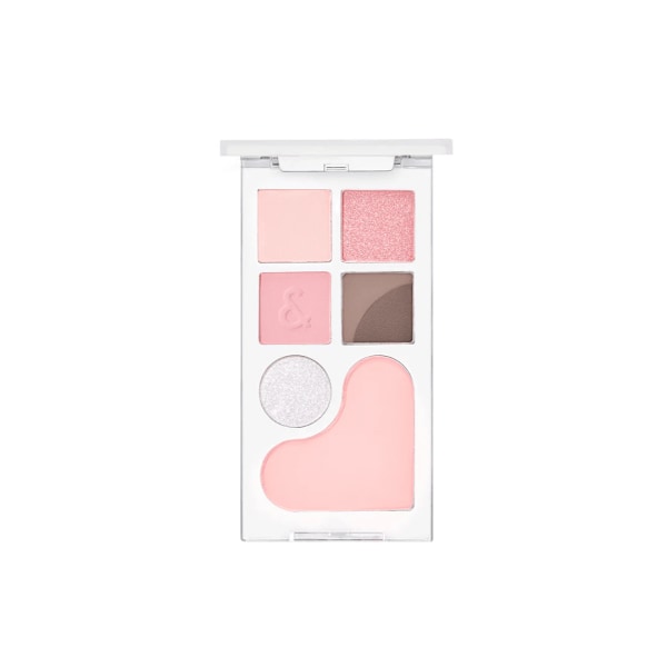 rom&nd Bare Layer Palette 02 Strawberry Mood 14g - rosa ögonskuggspalett med rouge 14