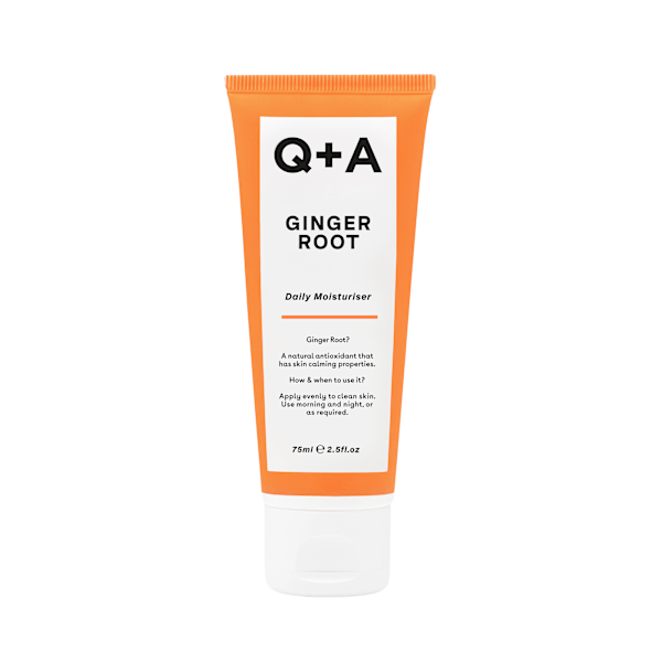 Q+A - Ginger Root Daily Moisturiser, 75ml - skyddande ansiktskräm med ingefära 75
