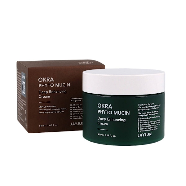 JAYJUN Okra Phyto Mucin Deep Enhancing Cream 50ml - Mycket återfuktande ansiktskräm 50