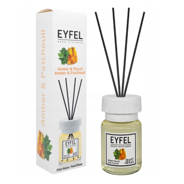Set med 3 EYFEL hemdofter, 3 x 120 ml: Amber och Patchouli + White Lily + Rose