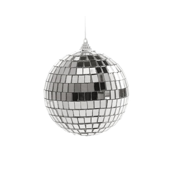 Lätt att hänga Silver Disco reflekterande spegelkulor - jul- eller festdekor