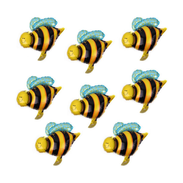 10 st 16" "Happy Bee Day" Mylar Folie Födelsedagsballonger