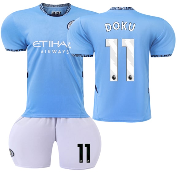 2425 Manchester City Hemmafotbollströja DOKU Tröja S(165-170cm)