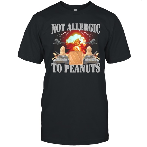 Inte allergisk mot jordnötter T-shirt S
