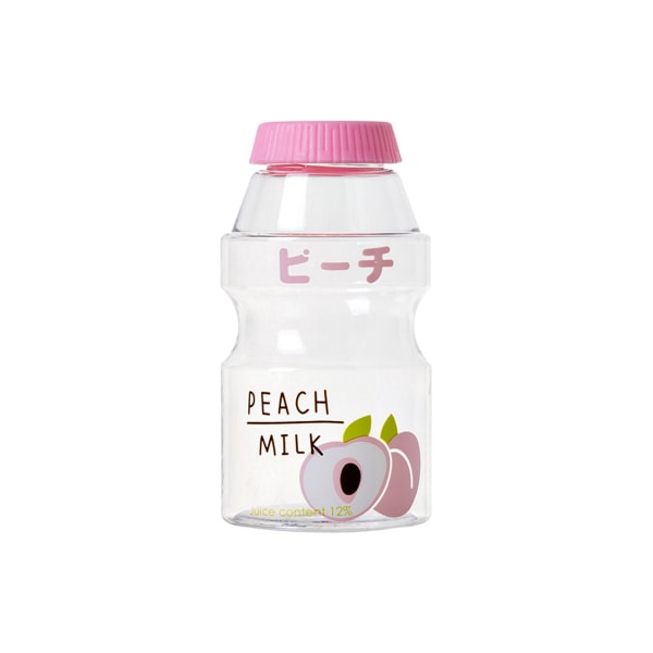 Dricksflaska Söt bärbar plastmjölk tecknad shakerflaska för barn-rosa