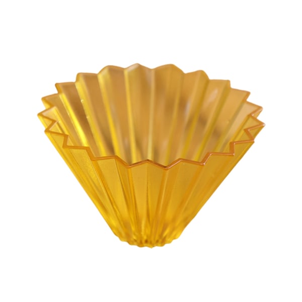 Bekväm origami filterskål Flerfärgad praktisk tårta - gul