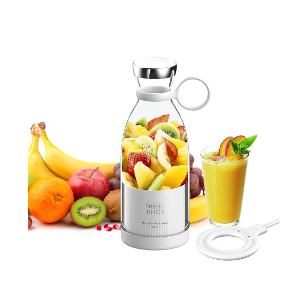 Bärbar Mini Fast Blender 350ml Juicer Cup med trådlös laddning 4 blad för Smoothie Milkshake Juice Baby Vit