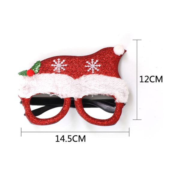 Julhatt Snögubbeglasögon - Cosplay glasögon för barnfest