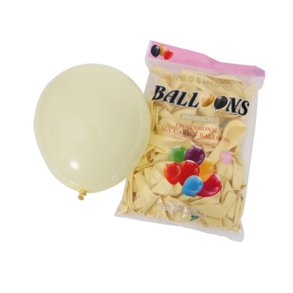 Gul rund tjockna ballong för förslag och fester