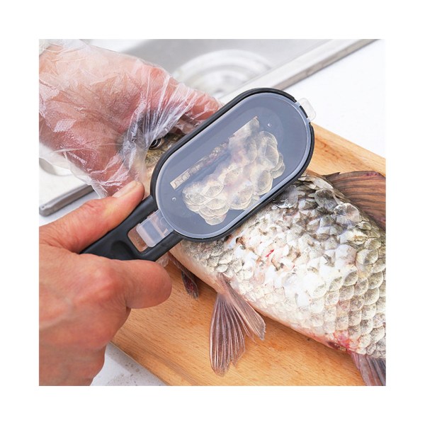 Slitstark fiskskinnsborste Lättviktssäkerhet Robust fisk - svart