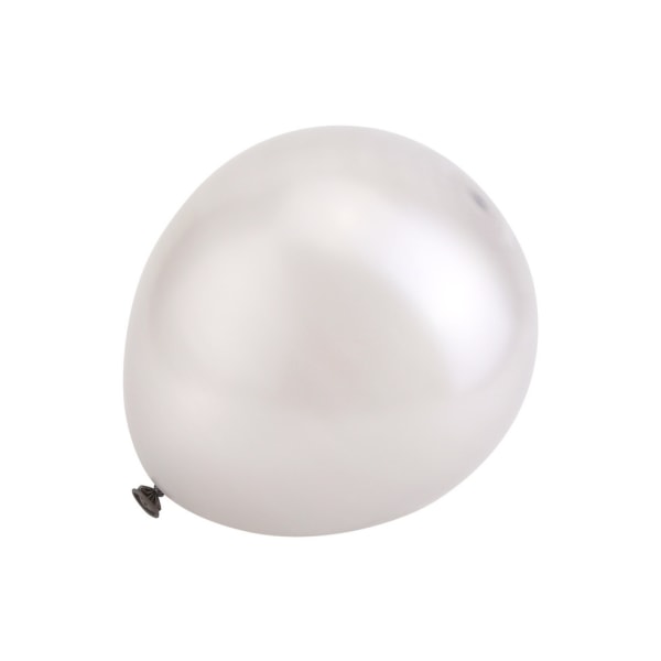 100 st Silver Pearl Latex Ballonger - Bröllops- och födelsedagsfestdekor