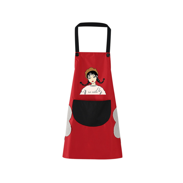 Tecknad Kök ärmlöst förkläde Matlagning Cover - #1