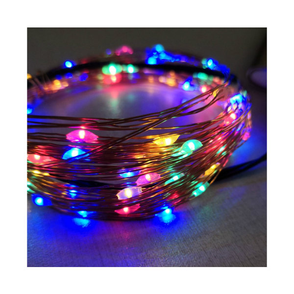 Vit Erlez 2M USB LED Fairy String Light - Vattentät Koppartråd Dekor