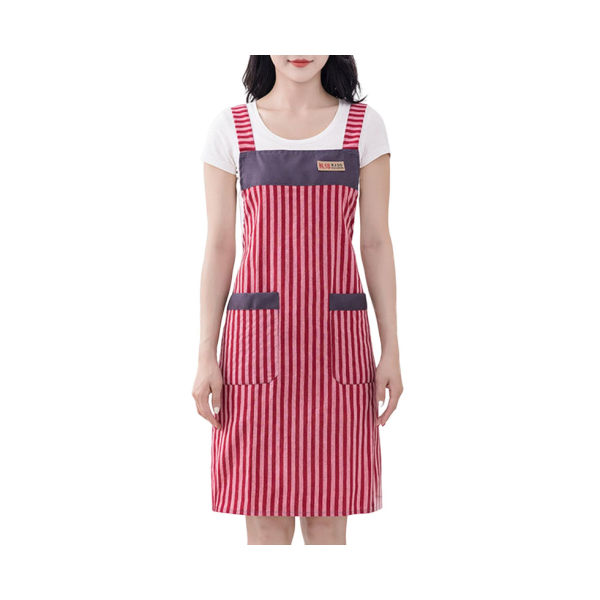 Slitstarkt matförkläde Återanvändbart matlagningsförkläde som är lätt att rengöra - Röd