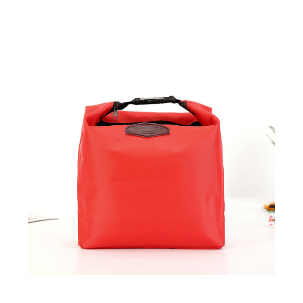 Mode Lunch Box Bag Stor Kapacitet Vinter Picknick Mat - Röd
