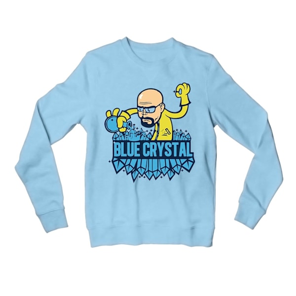 Blå Kristall Sweatshirt XL