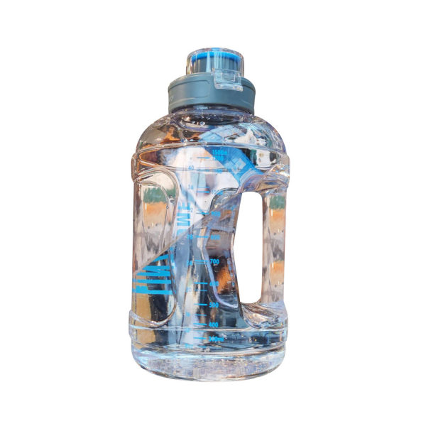 Användbar sportvattenflaska Slät yta Modedrickande - Ljusblå