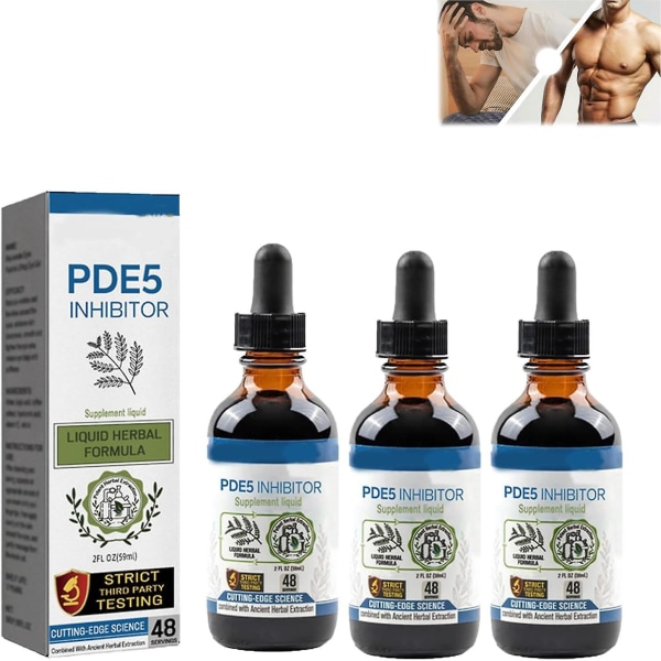 Pde5 Inhibitor Supplement Drops, Pde5 Inhibitors For Men Drops, Men's Drops, Secret Drops For Starka Män, Enhanced Hardness Endurance-A 1pcs