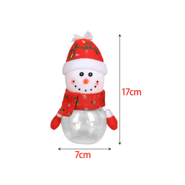 Snowman Christmas Candy Jar - Xmas förvaringsflaska