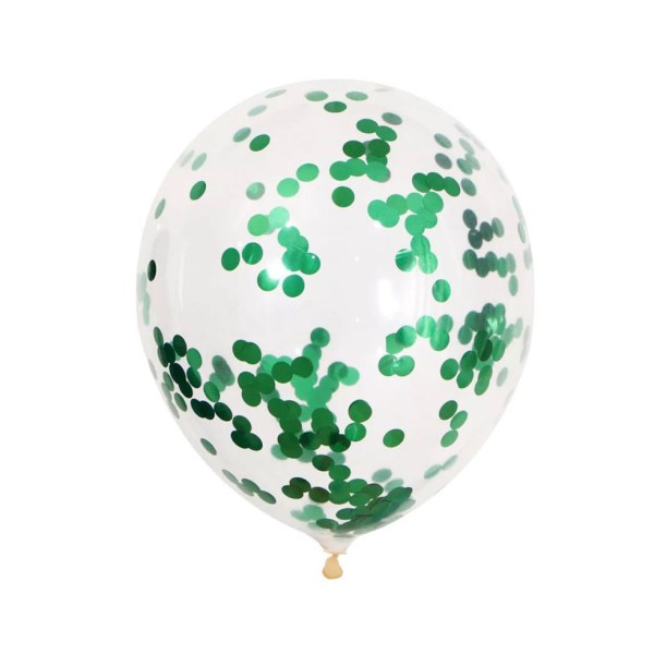Gröna konfettiballonger 12" latex födelsedagsbröllop 1/10/20 st