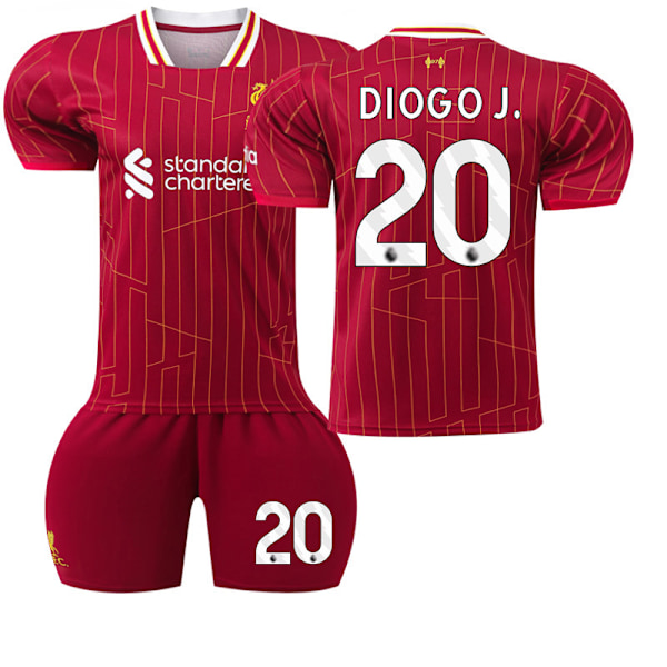 2425 Liverpool Hemmafotbollströja DIOGO J Tröja 18(100-110cm)