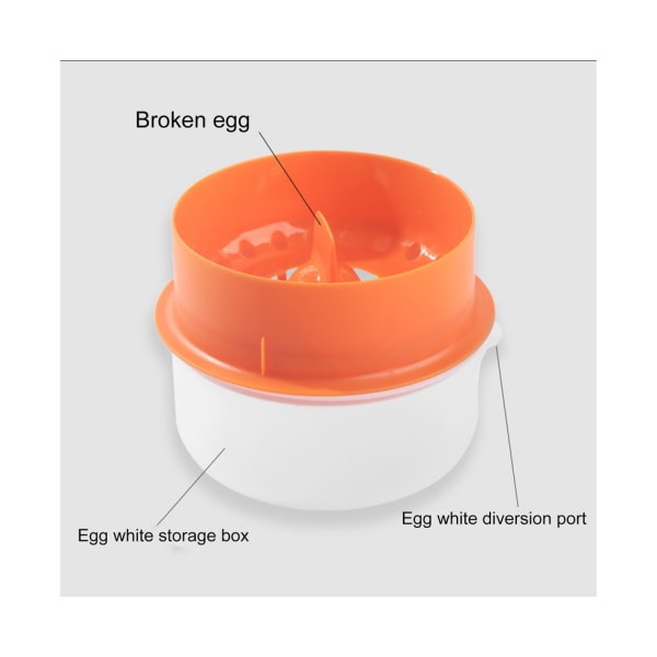 Moderna äggulaseparatorer Enkelt att använda Baker Tool Egg - Orange