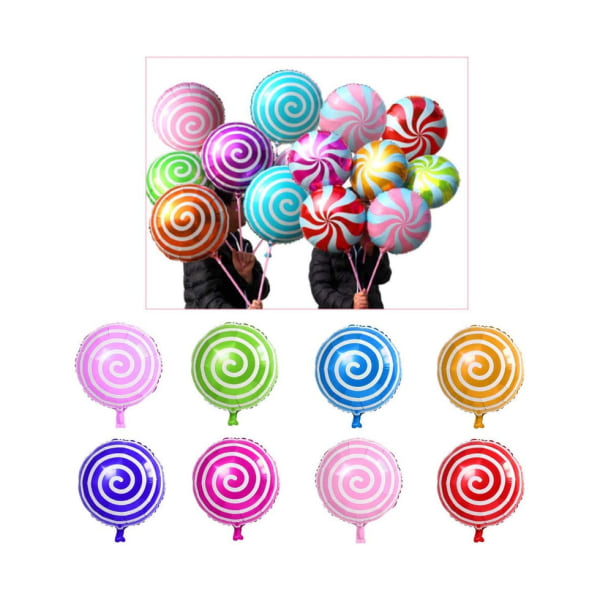 Mylarballonger med godistema med 23 set för fester