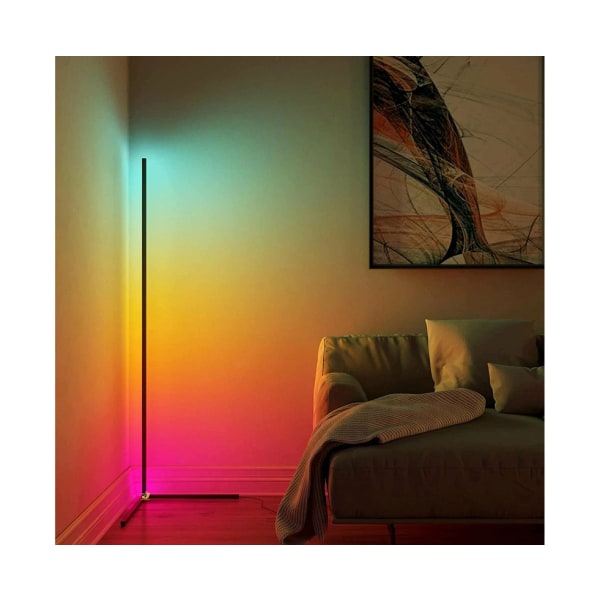 RGB färgskiftande hörngolvlampa - 120 cm Smart APP-kontroll med musiksynkronisering