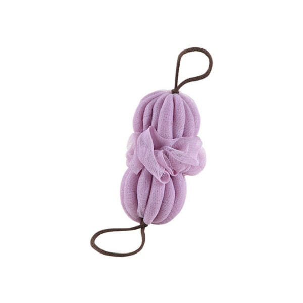 Purple Super Soft Sponge Mesh Shower Ball - Djuprengörande kroppsskrubberborste