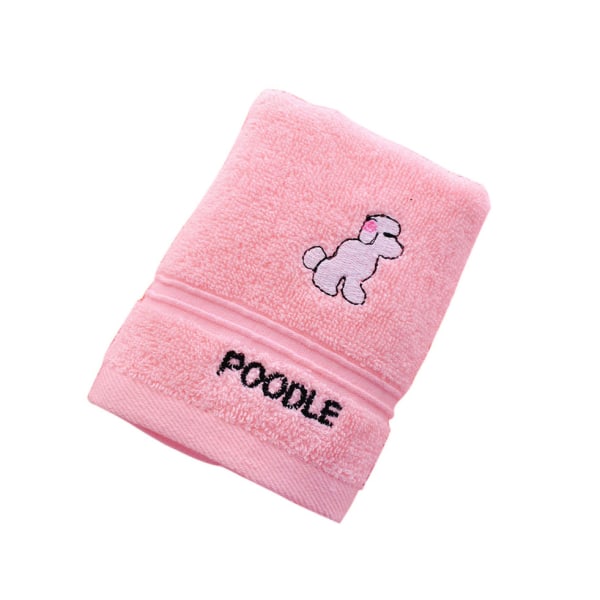 Supermjuk bomull för barn badhandduk valppudel rosa