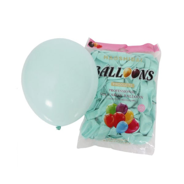 Ljusblå rund förtjockad ballong - Förslag/födelsedag/jubileumsdekor