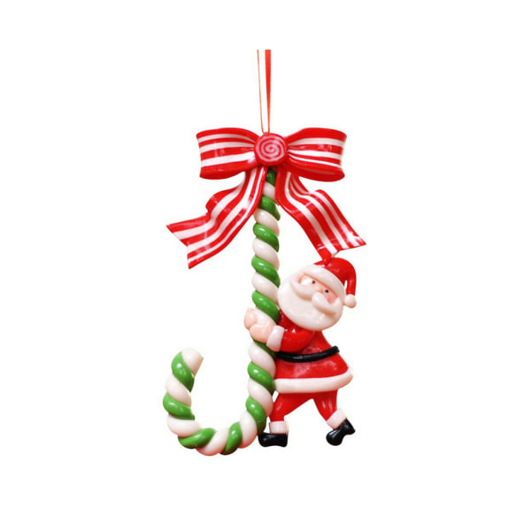 Santa Claus Candy Krycka Julgran hängande prydnad
