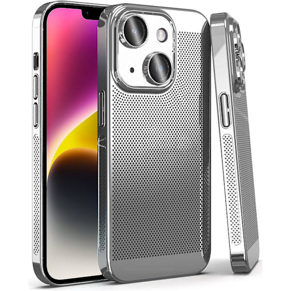 Kylande phone case för Iphone 15 Silver