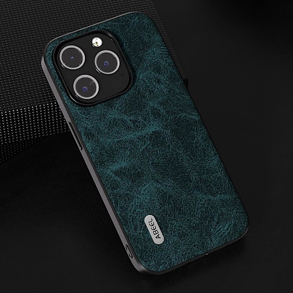 ABEEL Dream Litchi Texture Case för iPhone 15 Blue
