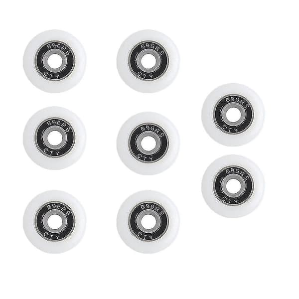 Set med 8 ersättningshjul för 19-29 mm diameter duschdörr 29mm none