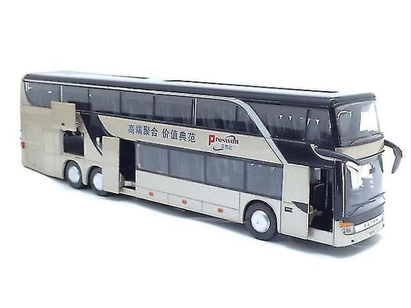 Bussmodell 1 32 High Simulation Twin Sightseeing Blinkande leksaksbil null none