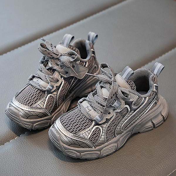 Sneakers för barn Andas Pojkar Flickor Löparskor Mode Sportskor 3An2301 Gray 34