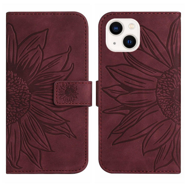Case med snodd för iPhone 15 Plus Dark red none
