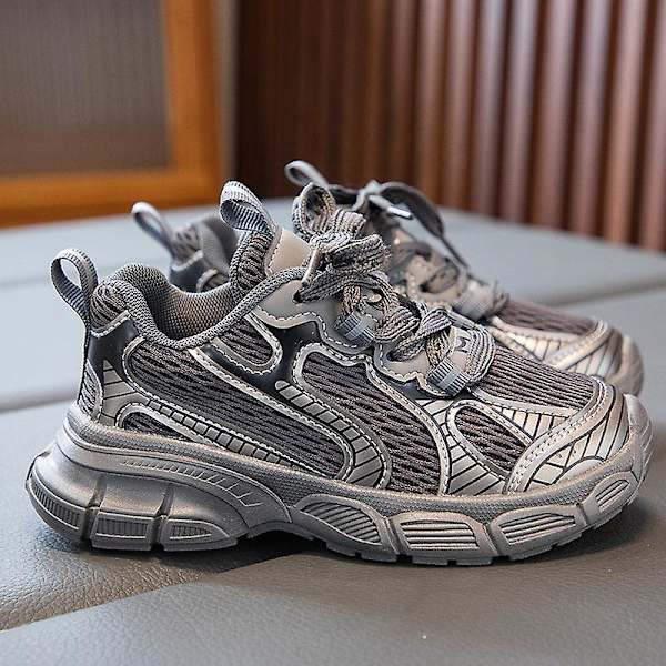Sneakers för barn Andas Pojkar Flickor Löparskor Mode Sportskor 3An2301 Gray 30