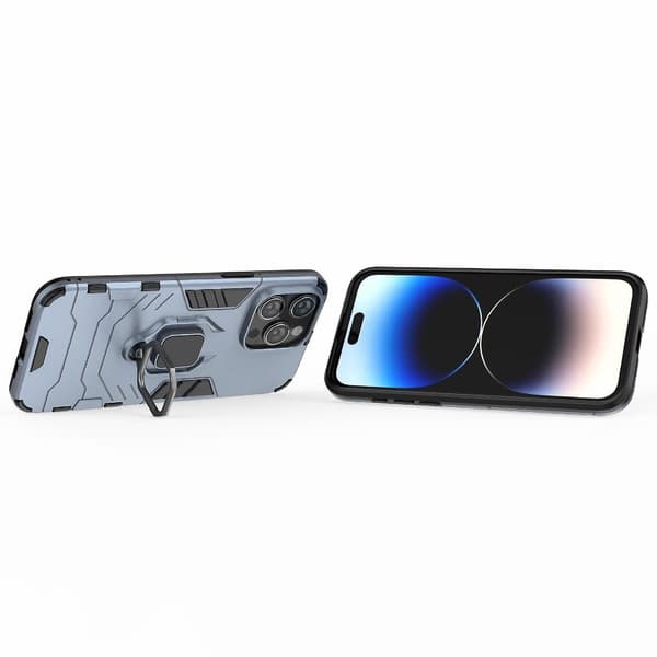 Stötsäker PC + TPU för iPhone 15 Pro Max Dark blue