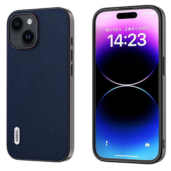 ABEEL Luolai-serien phone case för iPhone 15 Dark blue