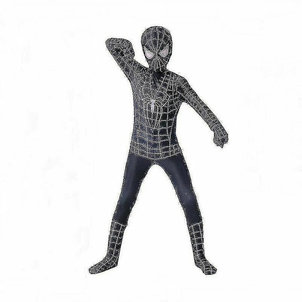 Spiderman kostym för barn 11-12 Years Black spiderman
