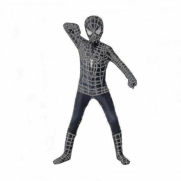 Spiderman kostym för barn 3-4 Years Black spiderman