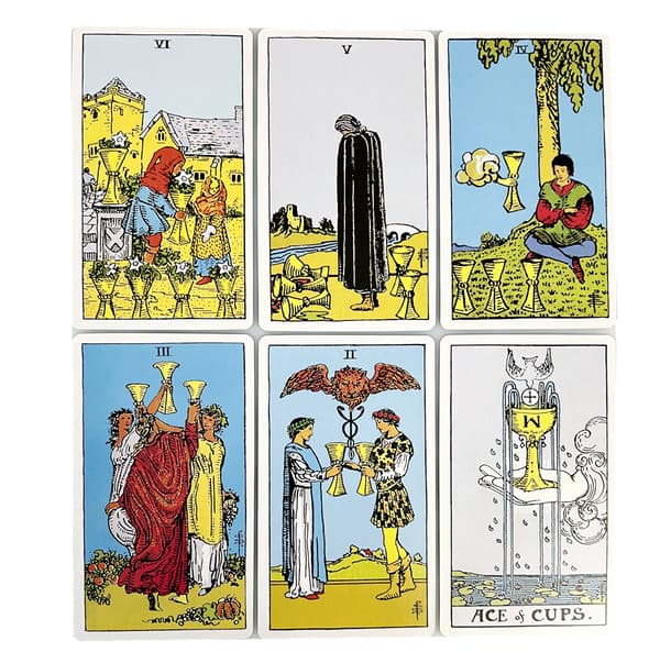 12*7 Ryttaren Tarotkort divinerande kort