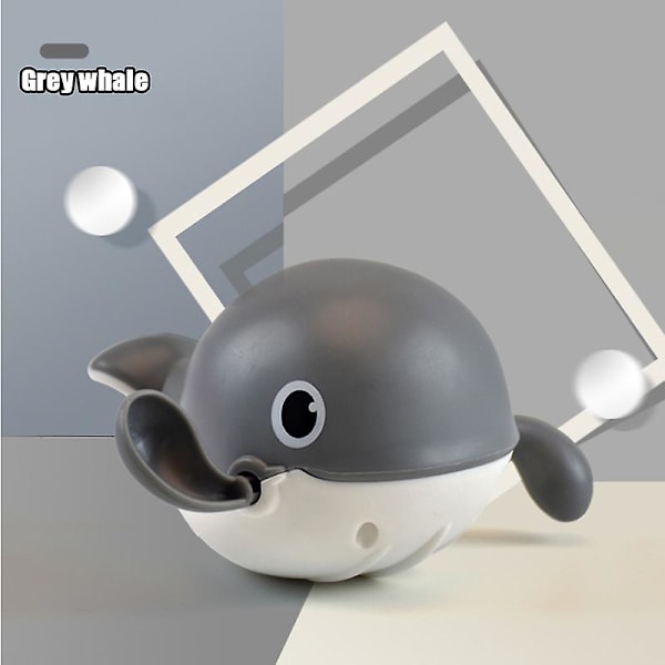 Baby Djur Söt tecknad sköldpadda krabba Klassisk baby Spädbarnsbadkedja Clockwork Toy For Kid 2020 Nyaste C Grey whale