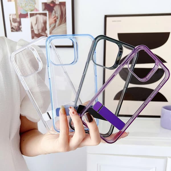 Hållare phone case för iPhone 15 Purple