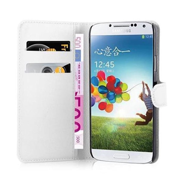 Samsung Galaxy S5 / S5 NEO Cover Case Case - med kortplatser och stativfunktion Arctic white Galaxy S5 / S5 NEO