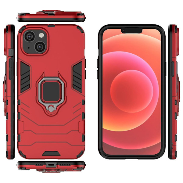 Stötsäker PC + TPU för iPhone 15 Plus Red